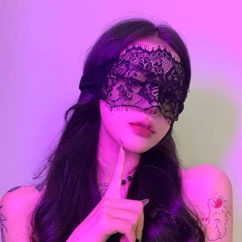US-Black lace eye mask-0128