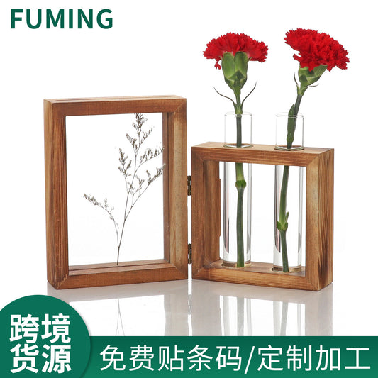 US-Vase & Photo Frame Integrated Decorative Stand-0307
