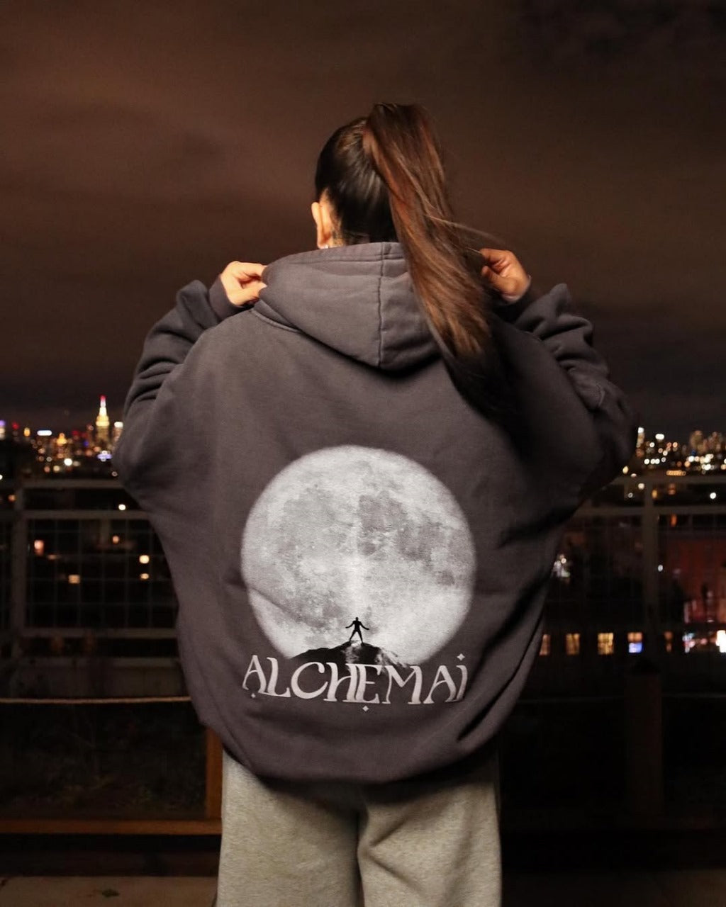 American-Black Hoodie-1222