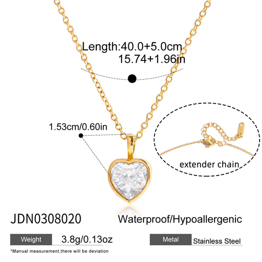 USA-Heart Necklace-0206