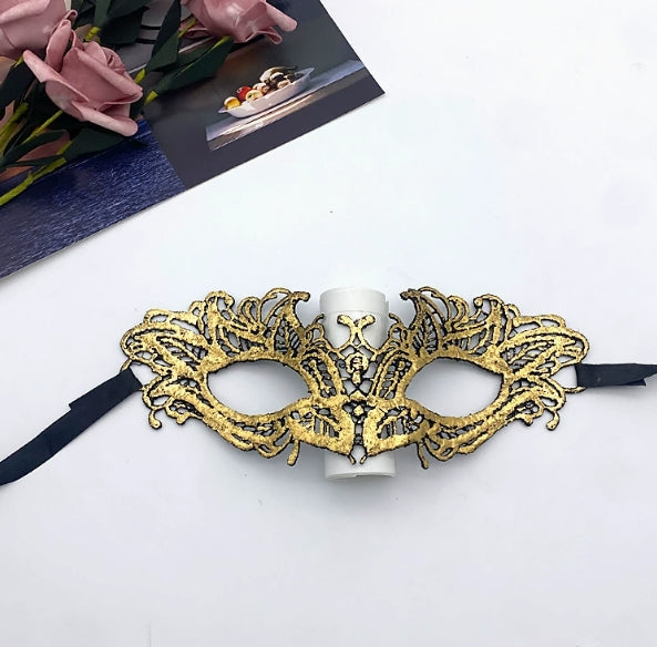 Gilded lace mask-0518