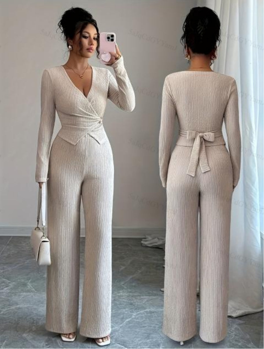 Women's Knit Two-Piece Set-0618