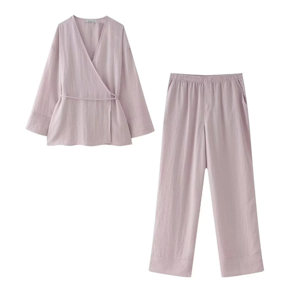 Women's Knit Two-Piece Set02-0618