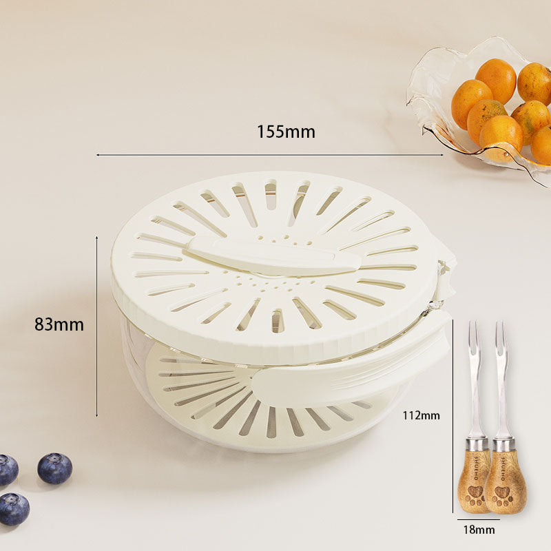 2-in-1 Draining and Preservation Basket: Simplify Washing & Storing