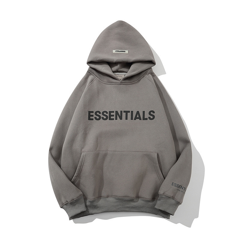 USA-Grey Hooded Sweatshirt -0104