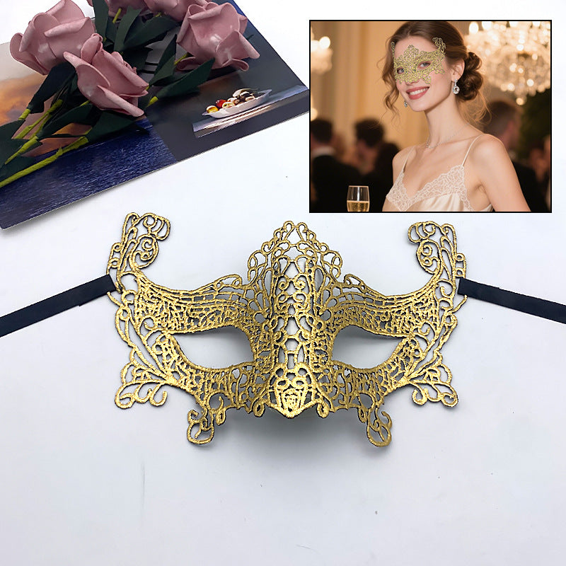Gilded lace mask-0518