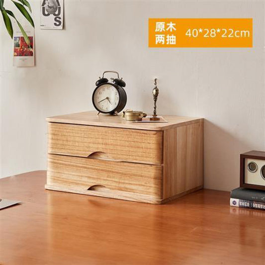 Drawer-style storage box for solid wood desktop-0629