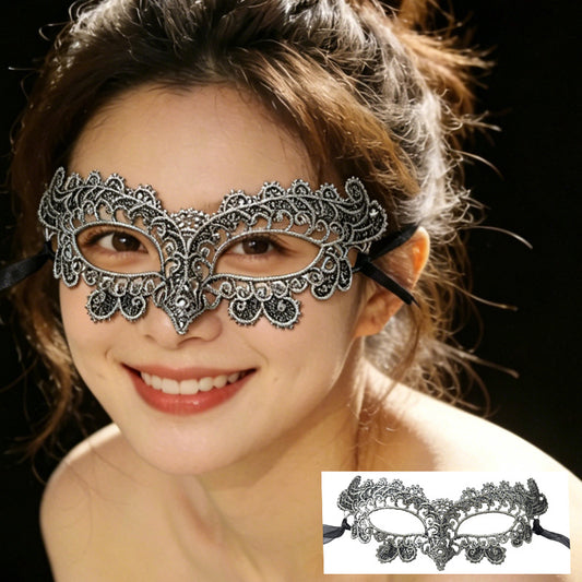 Gold Foil Hollow Lace Eye Mask-0518