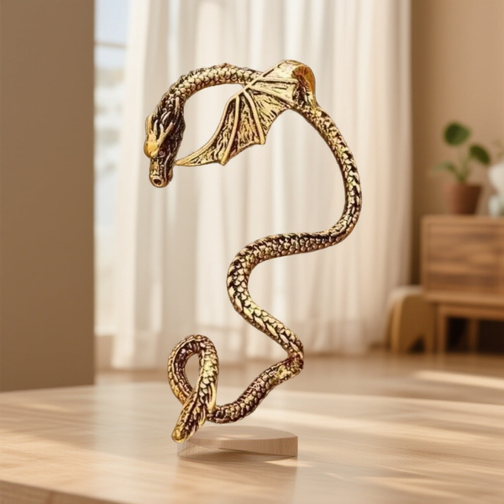 USA-Dragon Clip Earrings-0427