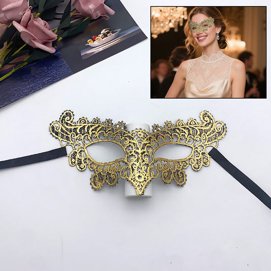 Gilded lace mask-0518